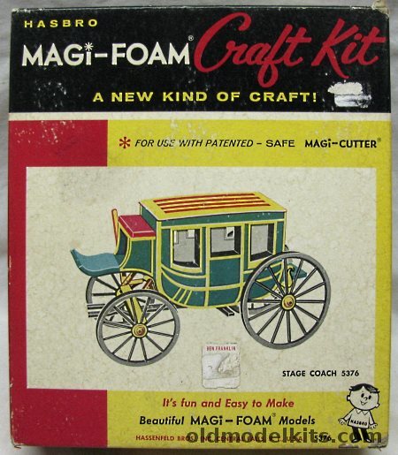 Hasbro Stage Coach Magi-Foam Craft Kit, 5376X100 plastic model kit